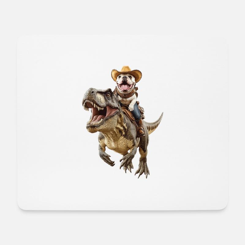 Englische Bulldogge - Mousepad (Querformat) - Weiß