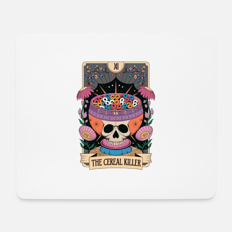 Tarotkarte - Mousepad (Querformat) - Weiß
