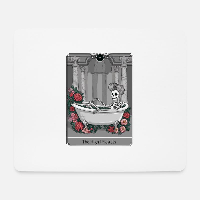 Tarotkarte - Mousepad (Querformat) - Weiß