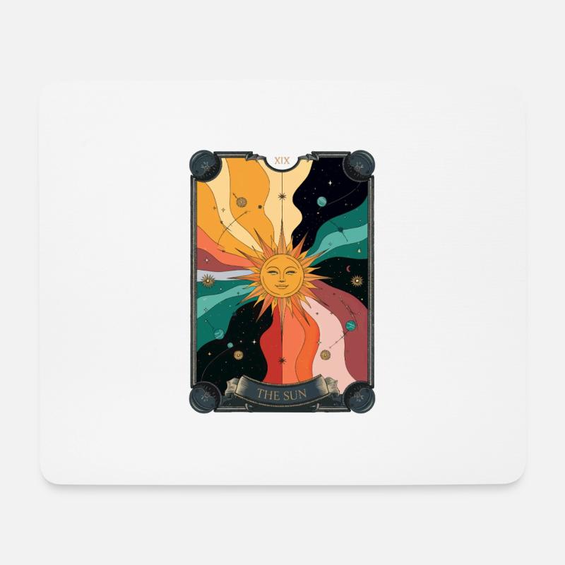 Tarotkarte - Mousepad (Querformat) - Weiß