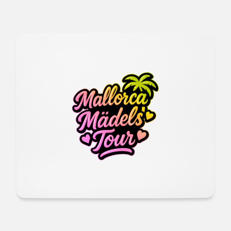 Mallorca Mädels Tour Bunt - Mousepad (Querformat) - Weiß