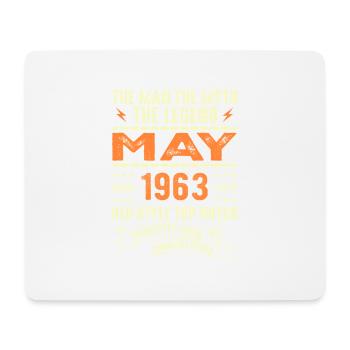 Birthday May 1963 - May 1963 - Mouse Pad (horizontal) - white - Front