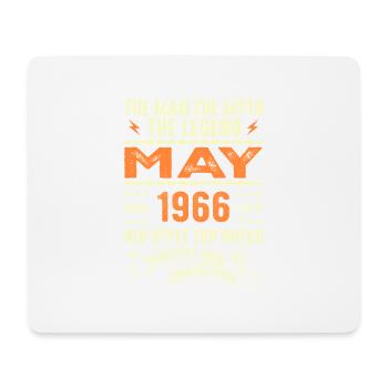 Birthday May 1966 - May 1966 - Mouse Pad (horizontal) - white - Front