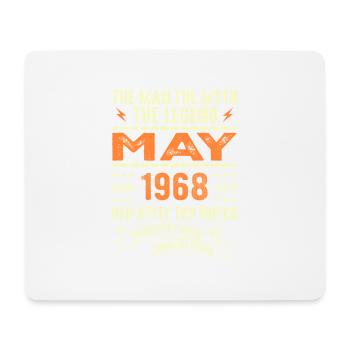 Birthday May 1968 - May 1968 - Mouse Pad (horizontal) - white - Front