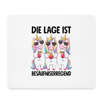 Die Lage Ist Besäufniserregend - Mousepad (Querformat) - Weiß - Vorne