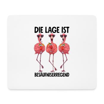 The location is drunken with flamingos - Mouse Pad (horizontal) - white - Front