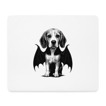 Beagle - Mousepad (Querformat) - Weiß - Vorne