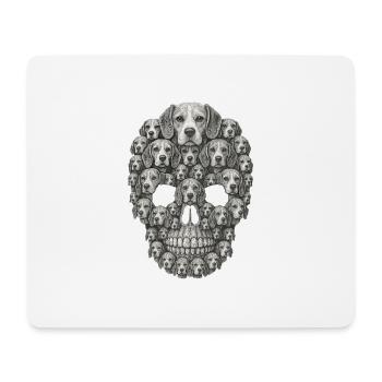 Beagle - Mousepad (Querformat) - Weiß - Vorne