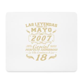 May 2007 Vintage Birthday Gift - Mouse Pad (horizontal) - white - Front