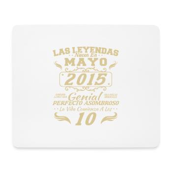 Mai 2015 Vintage Cadeau d’anniversaire - Tapis de souris (format paysage) - blanc - Devant