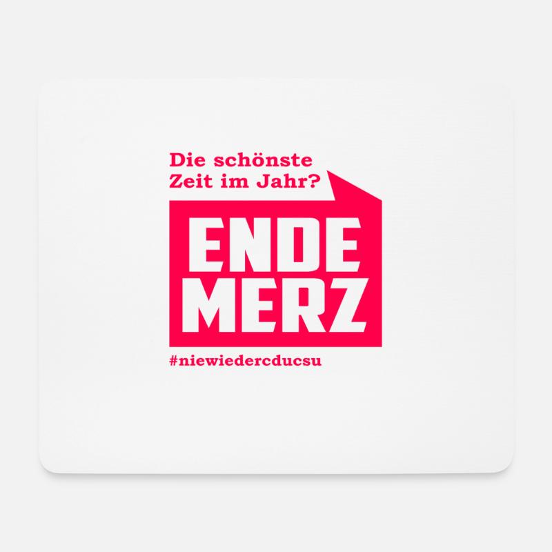 ENDE MERZ - Mousepad (Querformat) - Weiß
