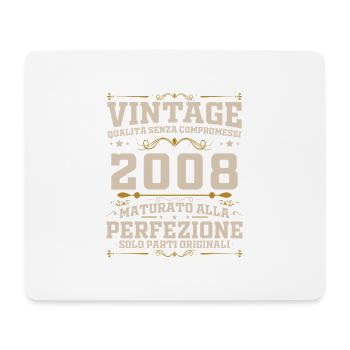 18 Years 2008 Vintage Retro Birthday Gift - Mouse Pad (horizontal) - white - Front