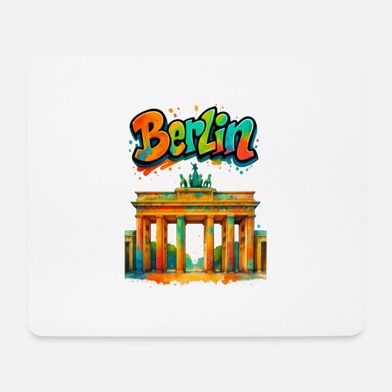 Berlin - Mousepad (Querformat) - Weiß