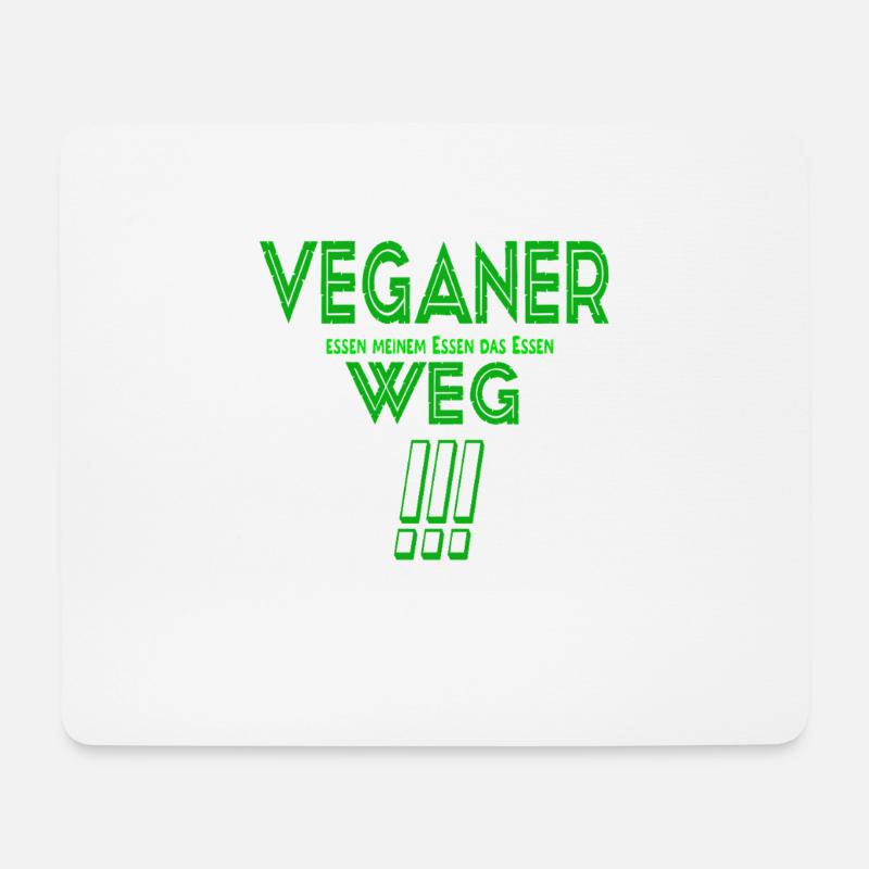 Veganer...WEG - Mousepad (Querformat) - Weiß