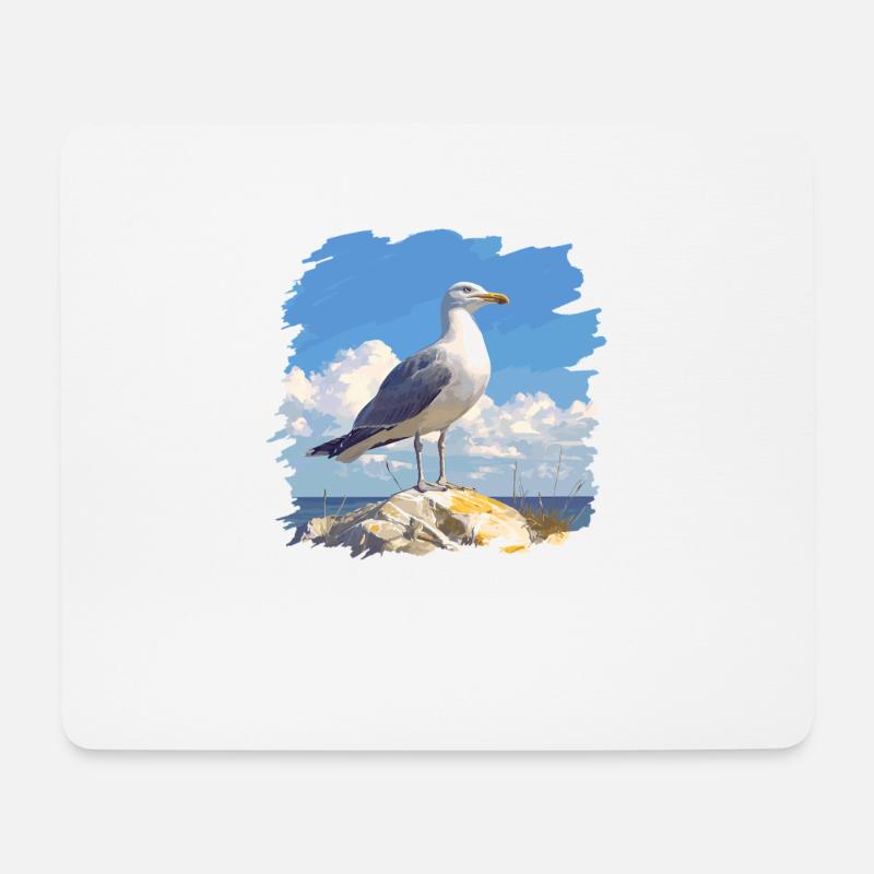 Seagulls Seagull - Mouse Pad (horizontal) - white