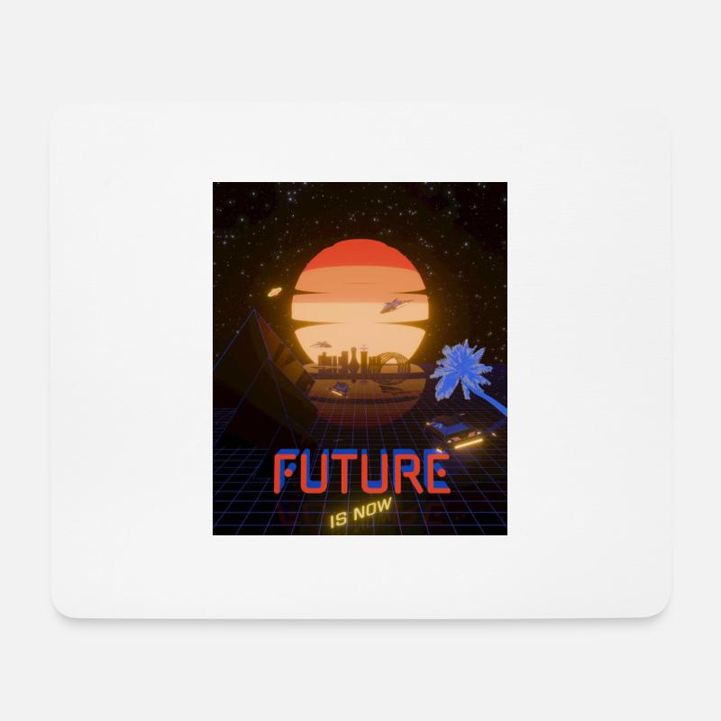 Die Zukunft ist jetzt - Mousepad (Querformat) - Weiß