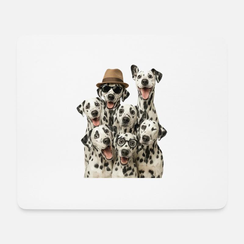 Dalmatiner - Mousepad (Querformat) - Weiß