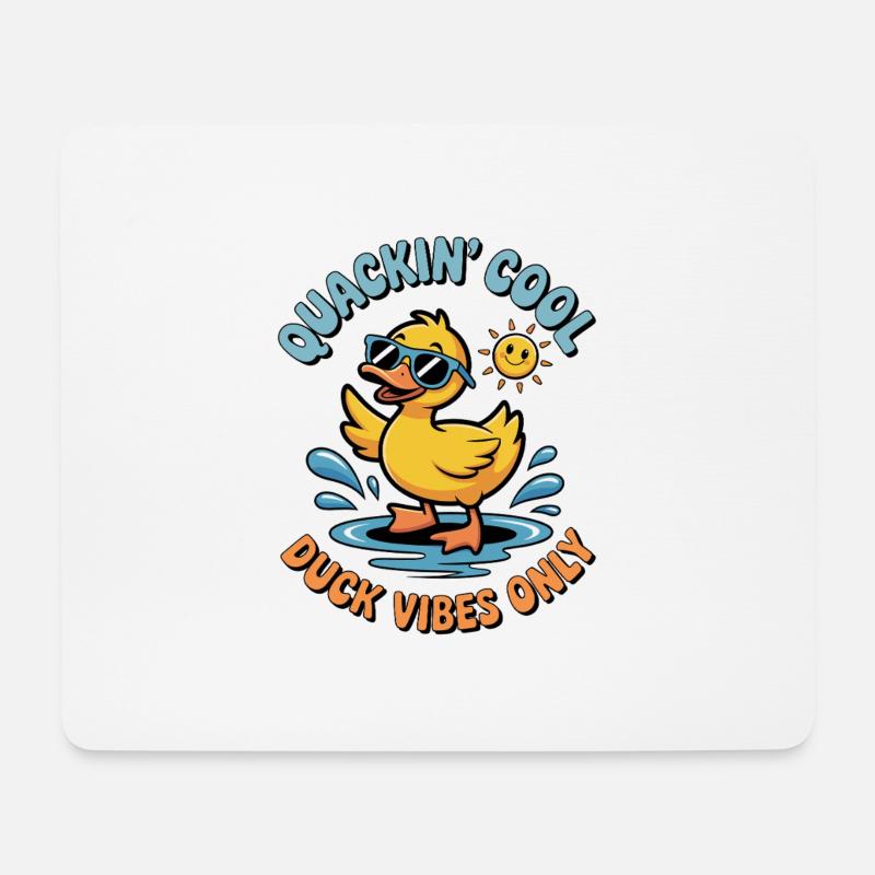 Süßes Entendesign - Mousepad (Querformat) - Weiß