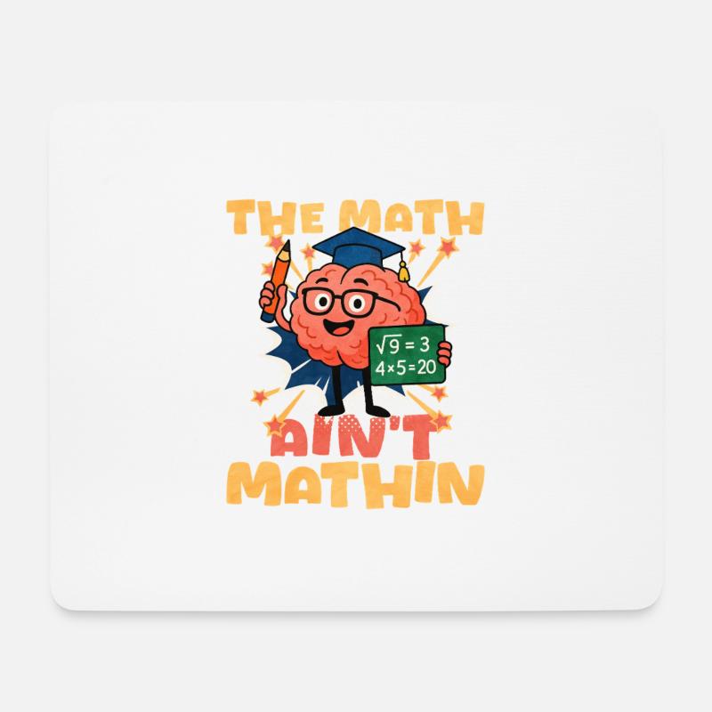 Mathe - Mousepad (Querformat) - Weiß