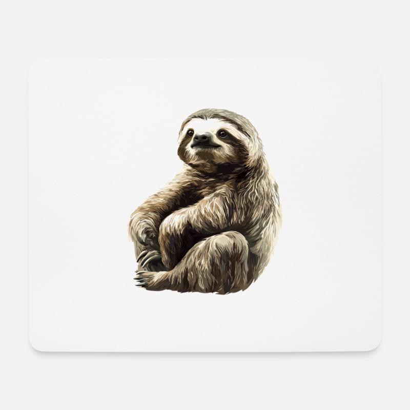 Sloths Sloth - Mouse Pad (horizontal) - white