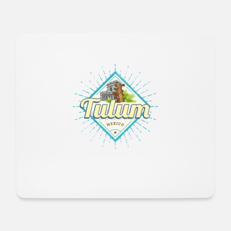 Tulum Mexiko Maya Castillo Yucatan Souvenir - Mousepad (Querformat) - Weiß