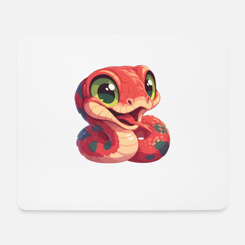 Schlangen Schlange - Mousepad (Querformat) - Weiß