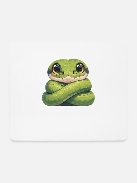 Schlangen Schlange - Mousepad (Querformat) - Weiß