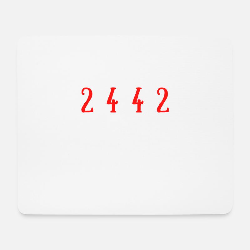 Equation Maths Humour 2*4= 4*2 - Tapis de souris (format paysage) - blanc