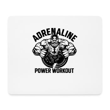 Adrenaline Power Workout - Mouse Pad (horizontal) - white - Front