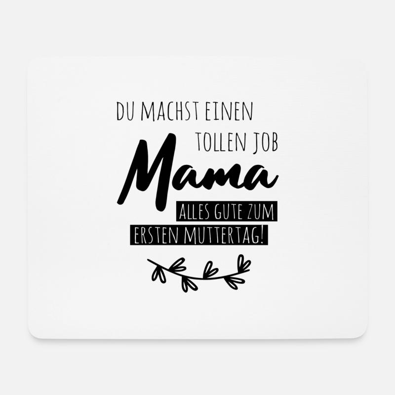 Alles Gute zum ersten Muttertag! - Mousepad (Querformat) - Weiß