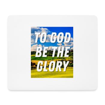 To God Be The Glory - Christian Quote - Mouse Pad (horizontal) - white - Front