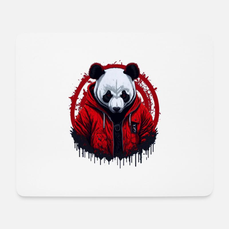 Panda Street Style - Mouse Pad (horizontal) - white