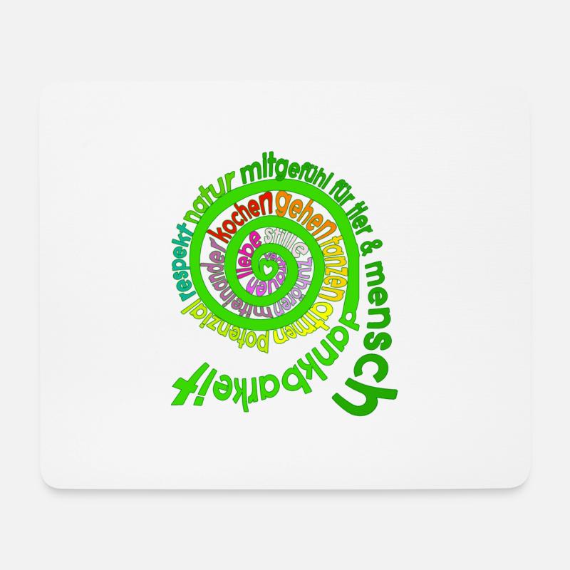 spiral - Mousepad (Querformat) - Weiß