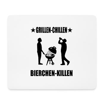 BBQ - Mousepad (Querformat) - Weiß - Vorne