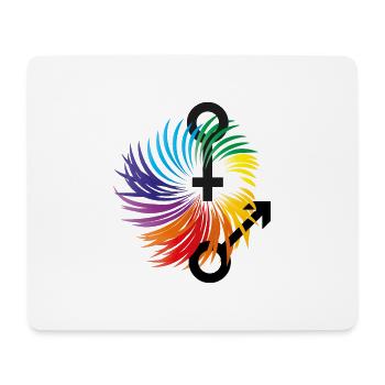 gender rols - Mousepad (Querformat) - Weiß - Vorne