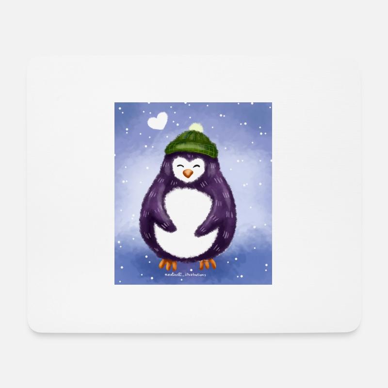 Winter Penguin - Mouse Pad (horizontal) - white