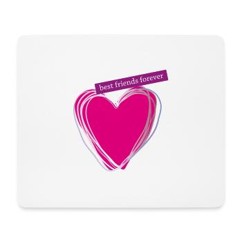 friendsforever - Mousepad (Querformat) - Weiß - Vorne