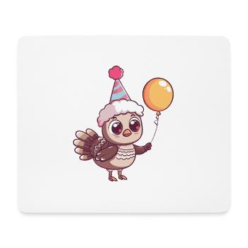 Turkey Birthday Baby - Mouse Pad (horizontal) - white - Front