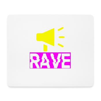 Rave-Musik - Mousepad (Querformat) - Weiß - Vorne
