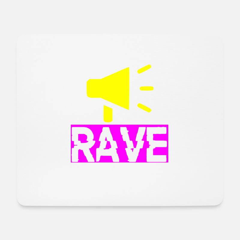 Rave music - Mouse Pad (horizontal) - white