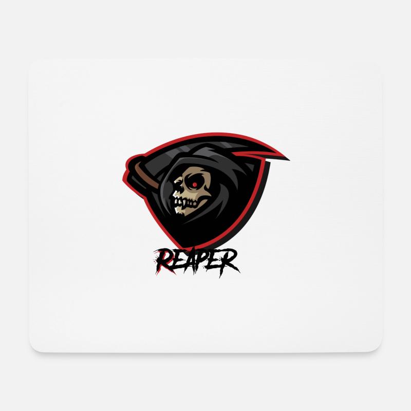 Sensenmann - Reaper - Mousepad (Querformat) - Weiß