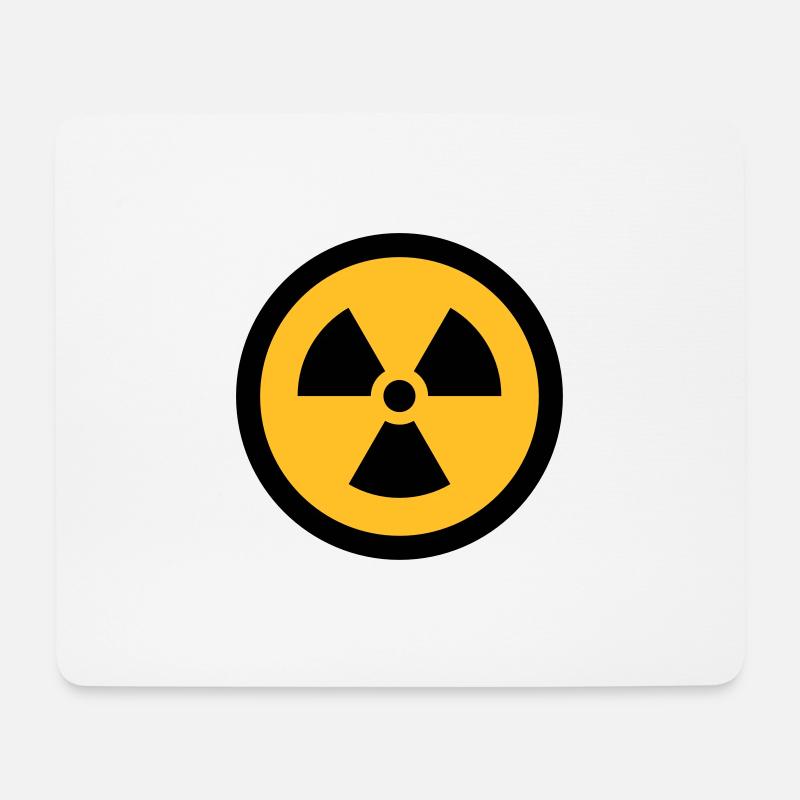 RADIOAKTIV - Mousepad (Querformat) - Weiß