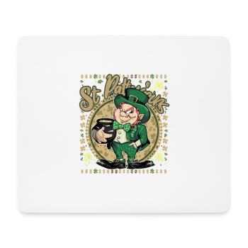 St- Patricks Day Funny Irish Leprechaun Costume - Mouse Pad (horizontal) - white - Front