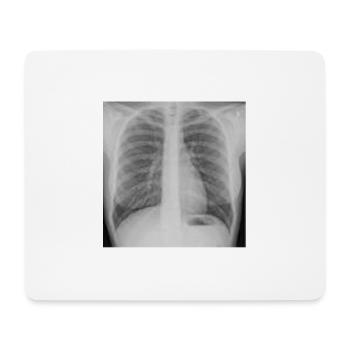 Lunge - Nichtraucher - Mousepad (Querformat) - Weiß - Vorne