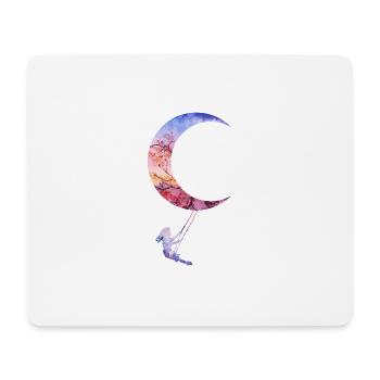 moon swing - Mouse Pad (horizontal) - white - Front