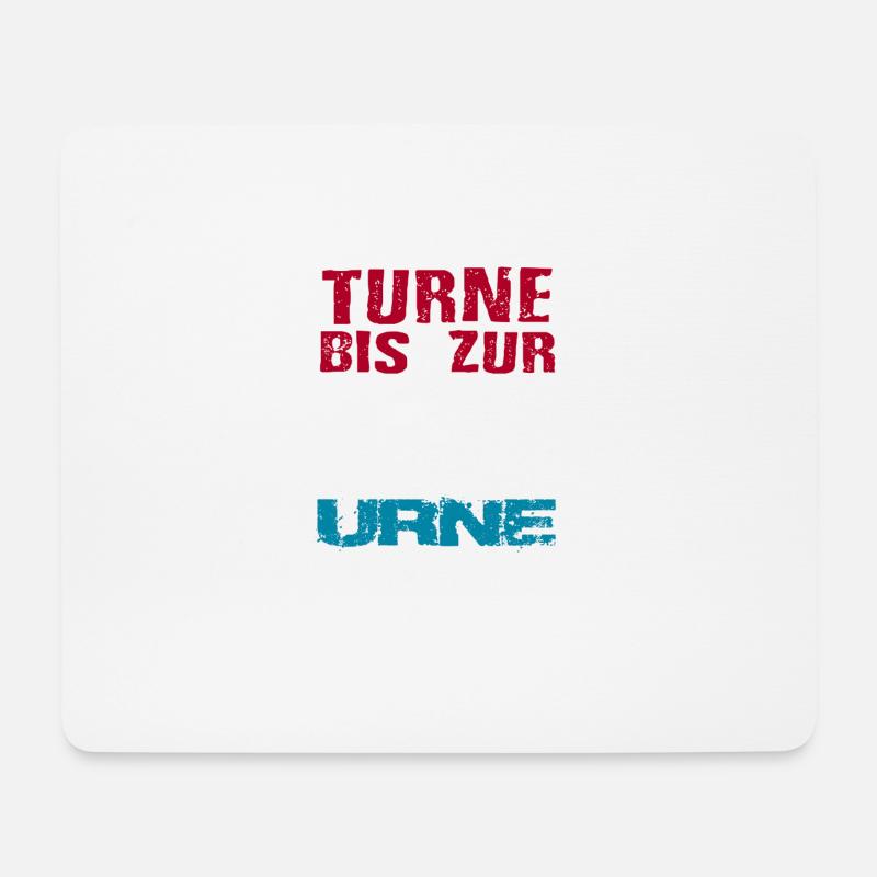 Turne bis zur Urne black - Mousepad (Querformat) - Weiß