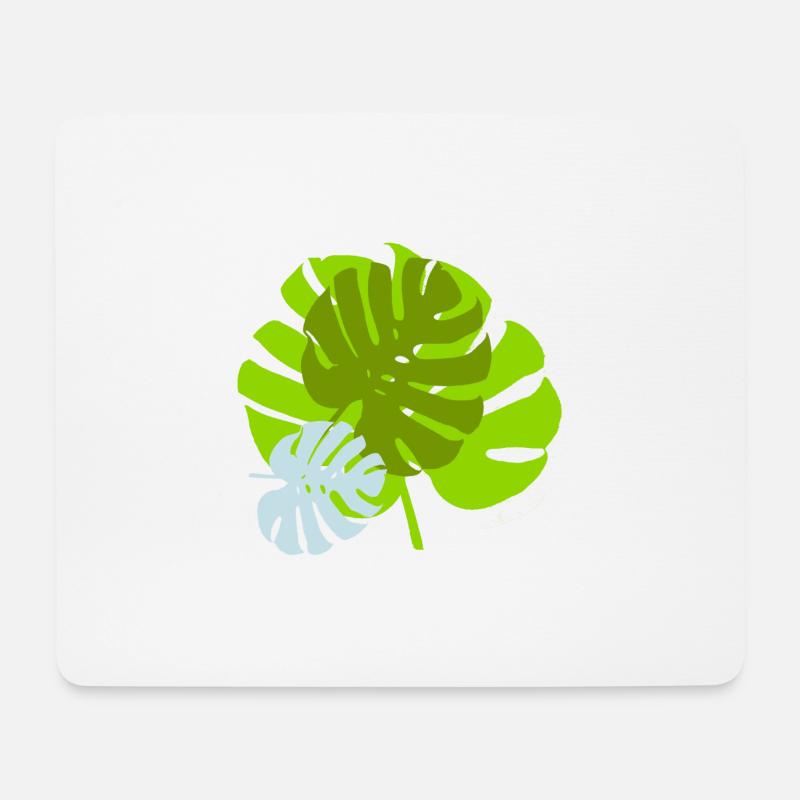 blatt - Mousepad (Querformat) - Weiß
