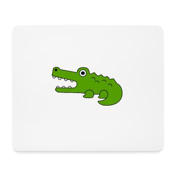 Crocodile - Mouse Pad (horizontal) - white - Front