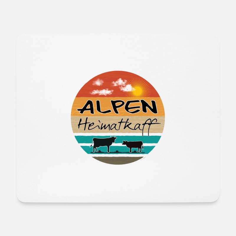 alpen Heimatkaff Niederrhein - Mousepad (Querformat) - Weiß