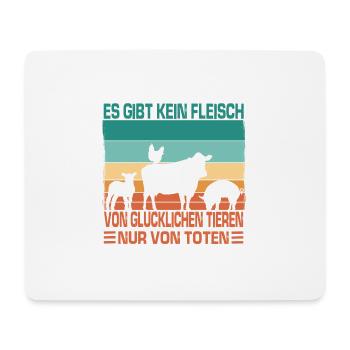 Protection du Climat Des Amis de la Nature Vegan Eco Organic Pro Vegan - Tapis de souris (format paysage) - blanc - Devant